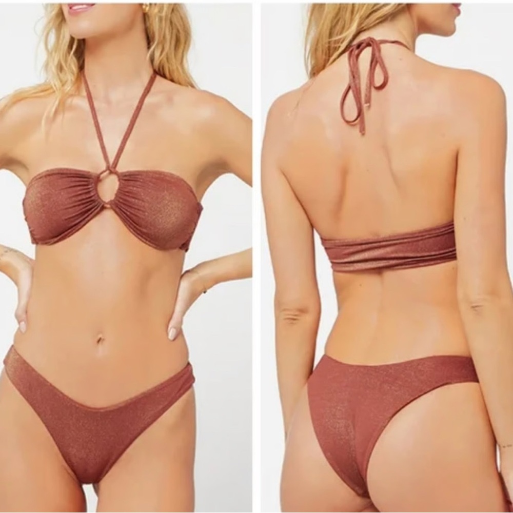 LSpace Sparkle Brown Bikini